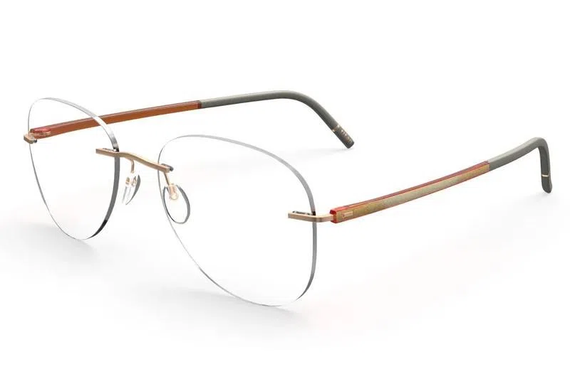 Silhouette The Wave Color Groove Demo Rimless 5567 Eyeglasses - view 5